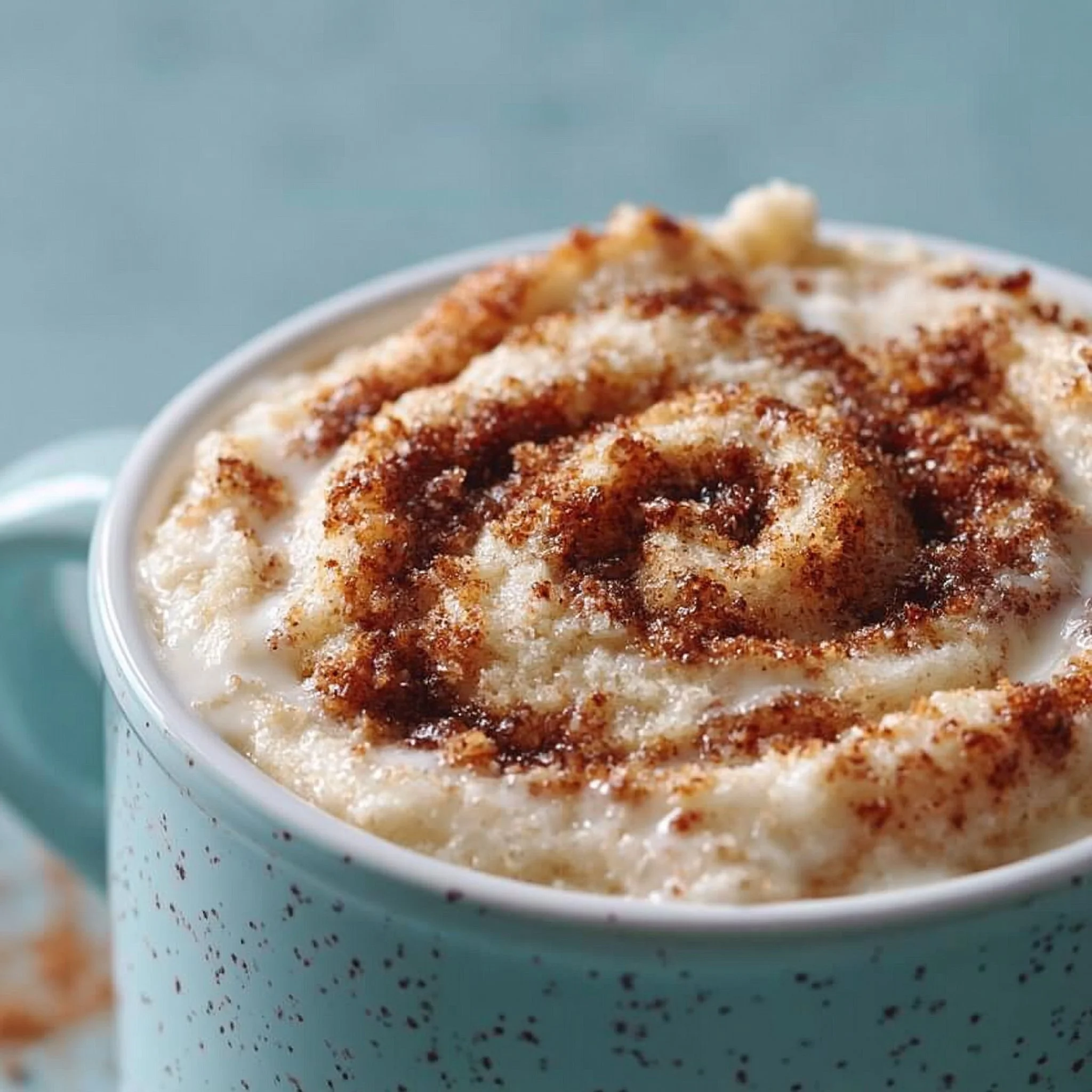 Lightning Microwave Cinnamon Roll Mug Cake