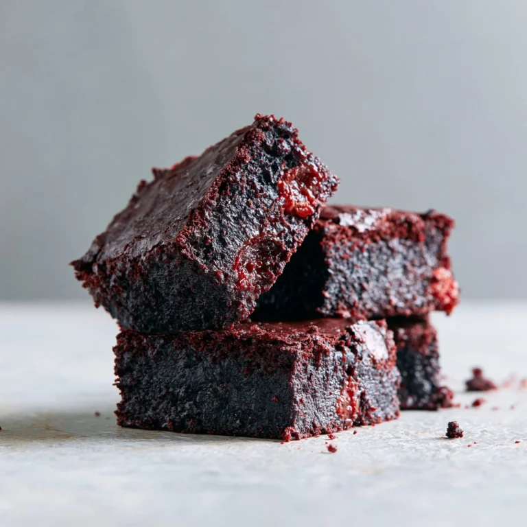 Delicious fudgy date brownies on a wooden table, topped with nuts.