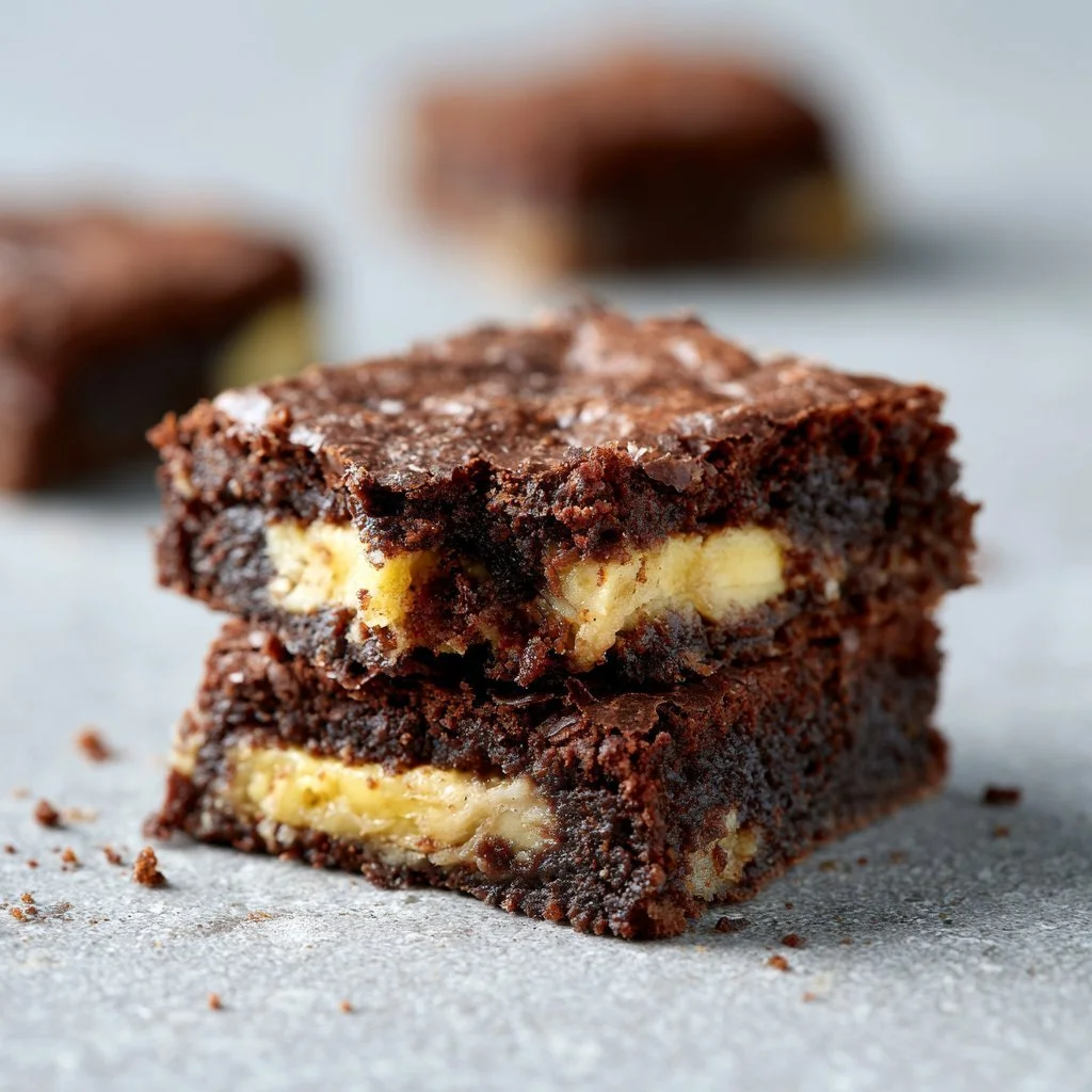 Delicious healthy banana brownies made with wholesome ingredients