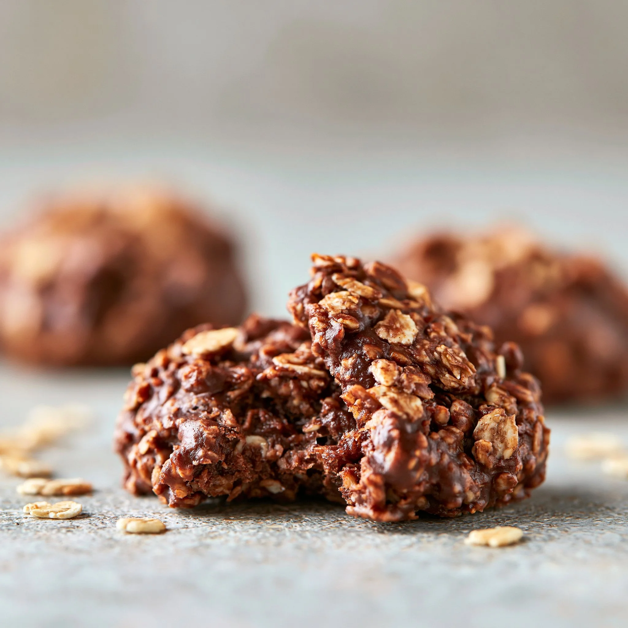 Healthy No-Bake Chocolate Oat Cookies