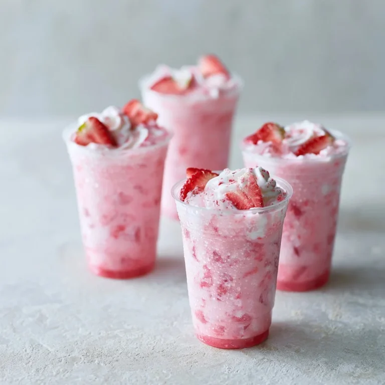 Refreshing homemade pink drink in a glass with strawberries and a mint leaf