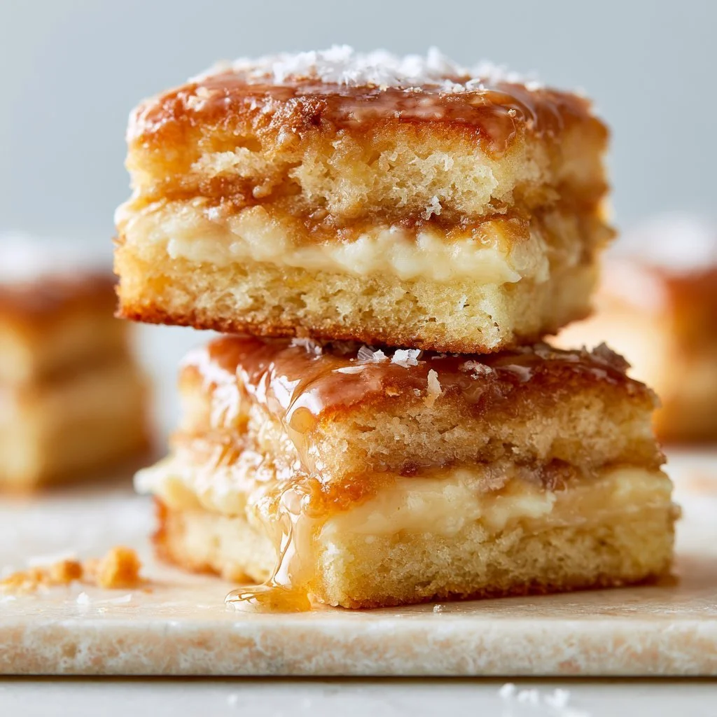 Delicious Maple Donut Bars with a sugary glaze and maple flavor