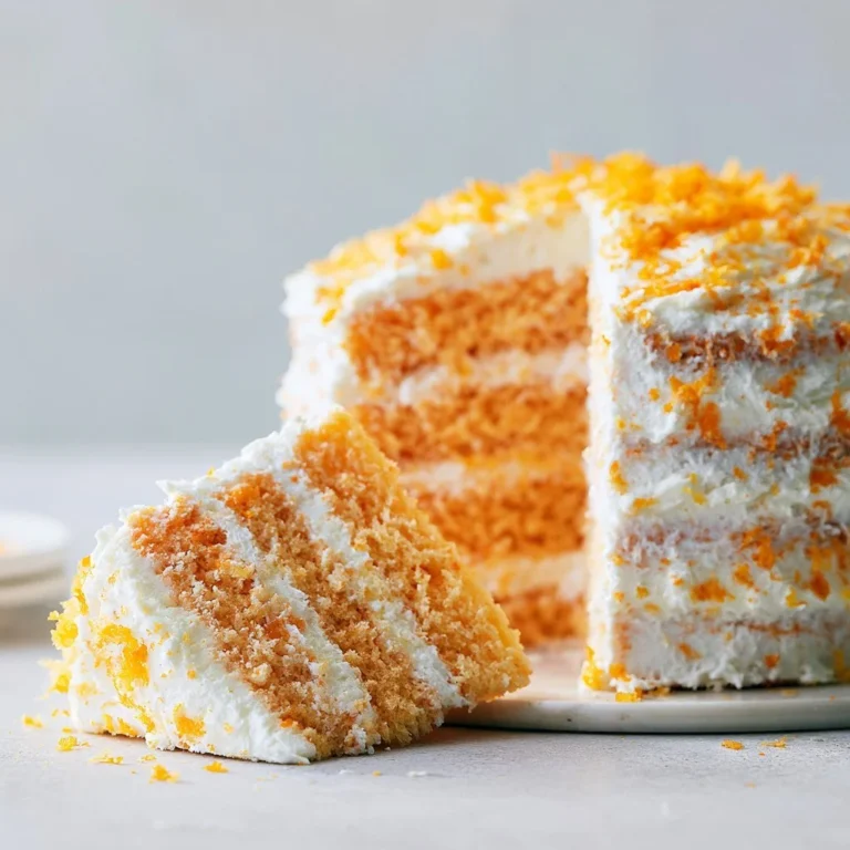Delicious Orange Creamsicle Cake with creamy frosting and orange zest decoration.